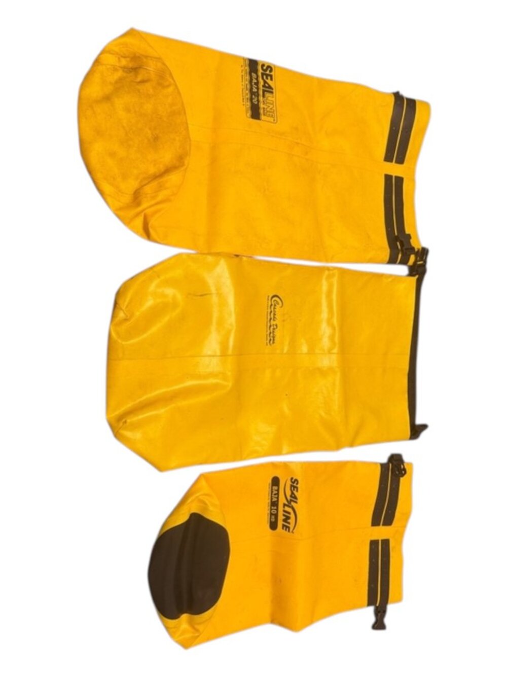 SealLine Dry Bag Set of 3 Yellow Sailor Accessories Bundle|Cascade Design USA